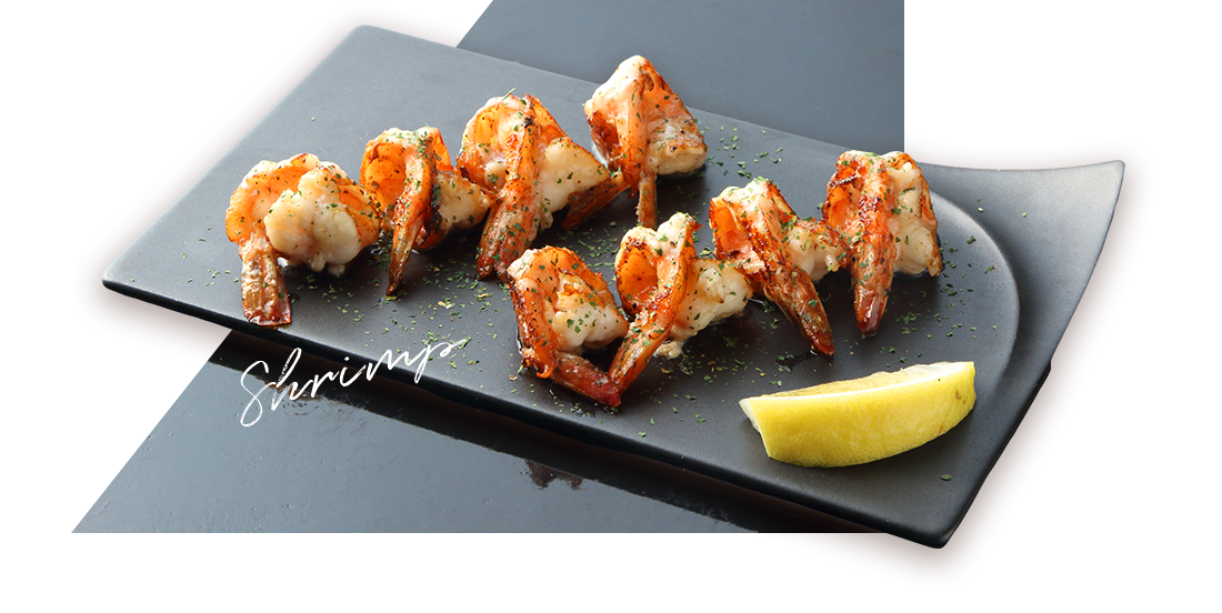 バナメイエビ開き焼き